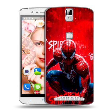 Пластиковый чехол на Elephone P8000 с принтом Spiderman Человек паук Пластиковый чехол на Elephone P8000 с принтом Spiderman Человек паук