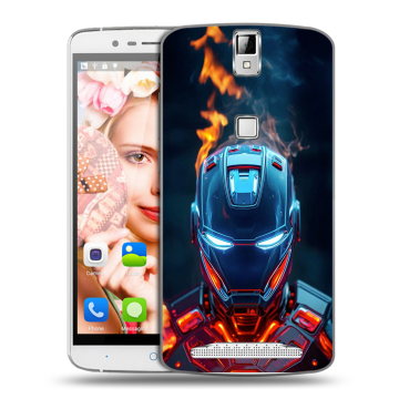 Пластиковый чехол на Elephone P8000 с принтом IronMan Железный человек