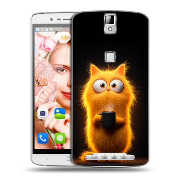 Пластиковый чехол на Elephone P8000 с принтом Смешной кот Пластиковый чехол на Elephone P8000 с принтом Смешной кот