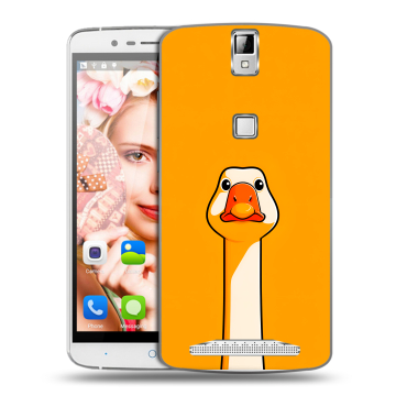 Пластиковый чехол на Elephone P8000 с принтом Смешная утка