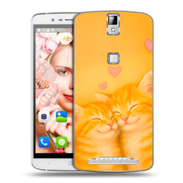 Пластиковый чехол на Elephone P8000 с принтом Милые котята Пластиковый чехол на Elephone P8000 с принтом Милые котята