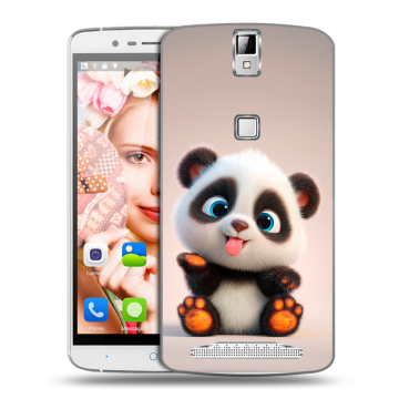 Пластиковый чехол на Elephone P8000 с принтом милая панда Пластиковый чехол на Elephone P8000 с принтом милая панда