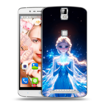 Пластиковый чехол на Elephone P8000 с принтом Холодное сердце Frozen