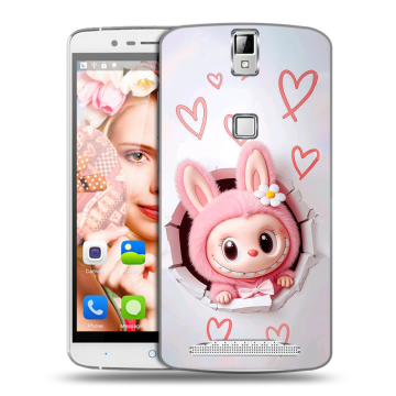 Пластиковый чехол на Elephone P8000 с принтом Labubu Лабубу