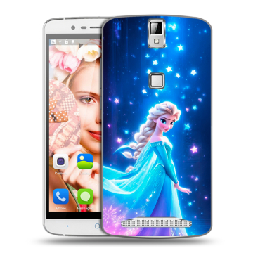 Пластиковый чехол на Elephone P8000 с принтом Холодное сердце Frozen