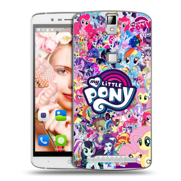 Пластиковый чехол на Elephone P8000 с принтом My little pony Дружба чудо