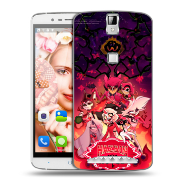 Пластиковый чехол на Elephone P8000 с принтом Hazbin Hotel Отель Хазбин