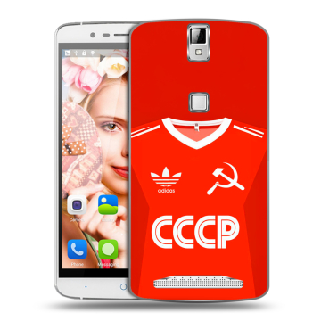 Пластиковый чехол на Elephone P8000 с принтом Флаг Герб СССР