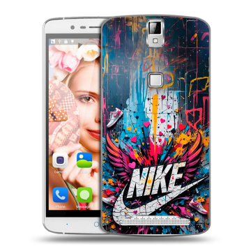 Пластиковый чехол на Elephone P8000 с принтом Nike Найк