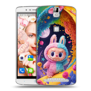 Пластиковый чехол на Elephone P8000 с принтом Labubu Лабубу