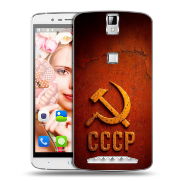 Пластиковый чехол на Elephone P8000 с принтом Флаг Герб СССР Пластиковый чехол на Elephone P8000 с принтом Флаг Герб СССР
