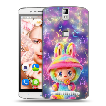 Пластиковый чехол на Elephone P8000 с принтом Labubu Лабубу