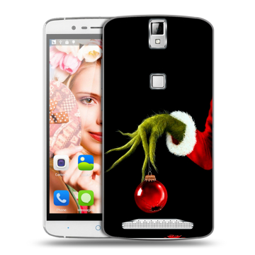 Пластиковый чехол на Elephone P8000 с принтом Новый год Гринч