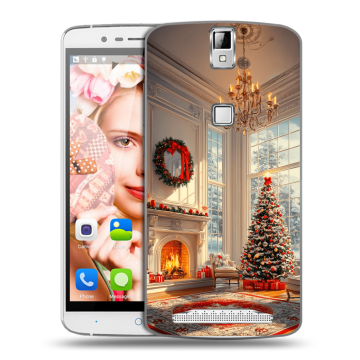 Пластиковый чехол на Elephone P8000 с принтом Новый год
