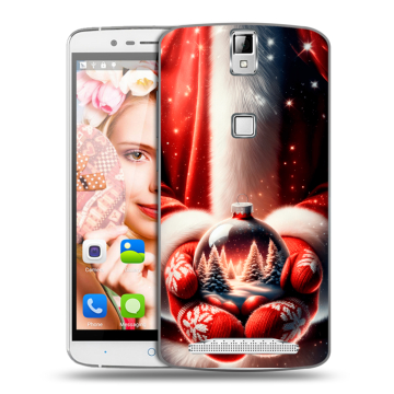 Пластиковый чехол на Elephone P8000 с принтом Новый год