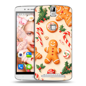 Пластиковый чехол на Elephone P8000 с принтом Новый год