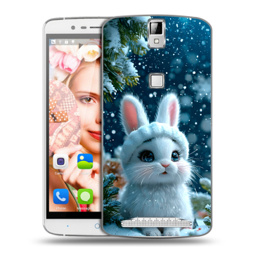 Пластиковый чехол на Elephone P8000 с принтом Новый год