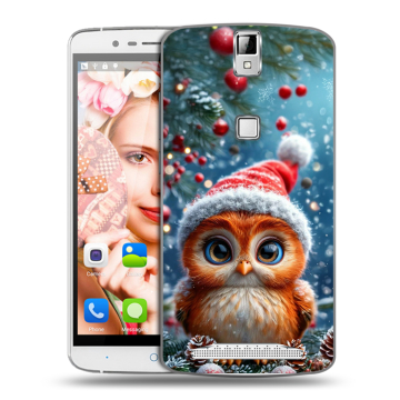 Пластиковый чехол на Elephone P8000 с принтом Новый год