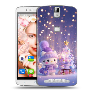 Пластиковый чехол на Elephone P8000 с принтом Новый год