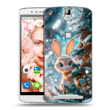 Пластиковый чехол на Elephone P8000 с принтом Новый год