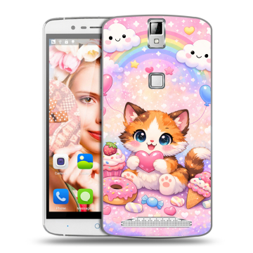 Пластиковый чехол на Elephone P8000 с принтом для девочек