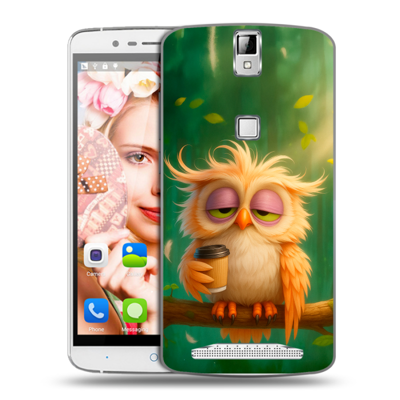 Пластиковый чехол на Elephone P8000 с принтом сова Пластиковый чехол на Elephone P8000 с принтом сова