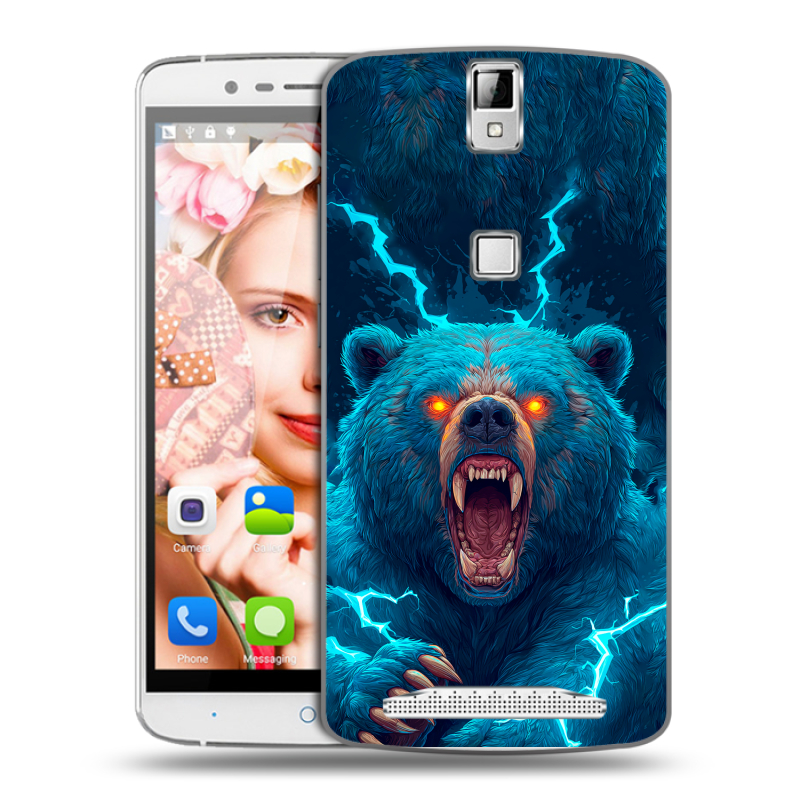 Пластиковый чехол на Elephone P8000 с принтом Медведь Пластиковый чехол на Elephone P8000 с принтом Медведь