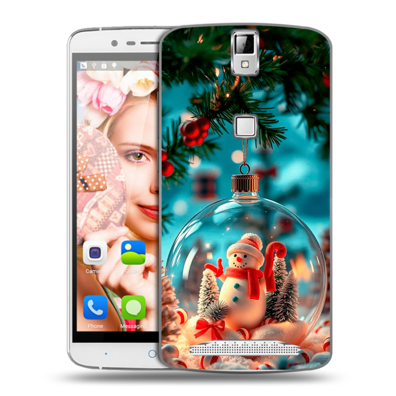 Пластиковый чехол на Elephone P8000 с принтом Новый год Пластиковый чехол на Elephone P8000 с принтом Новый год