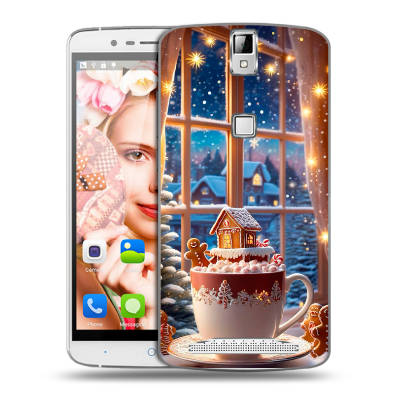 Пластиковый чехол на Elephone P8000 с принтом Новый год Пластиковый чехол на Elephone P8000 с принтом Новый год