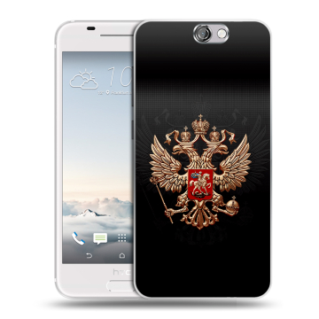 Силиконовый чехол на HTC One A9 с принтом Герб России