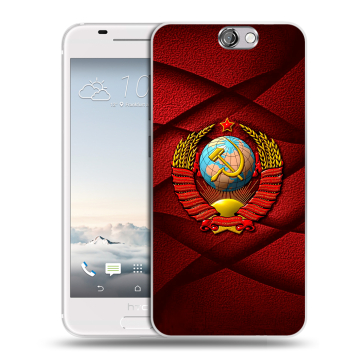 Силиконовый чехол на HTC One A9 с принтом Герб СССР