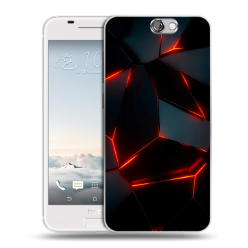 Силиконовый чехол на HTC One A9 с принтом Яркие абстракции
