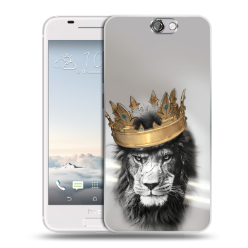 Силиконовый чехол на HTC One A9 с принтом Лев с короной
