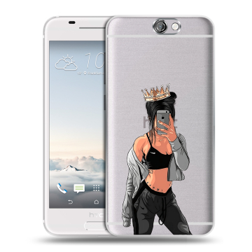 Силиконовый чехол на HTC One A9 с принтом Женские принты