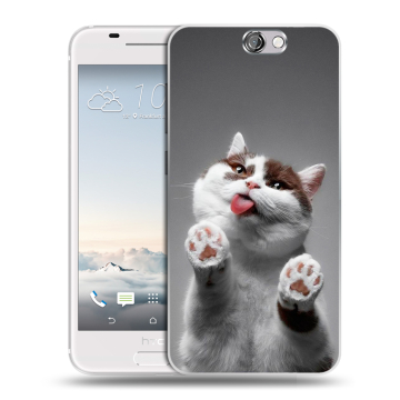 Силиконовый чехол на HTC One A9 с принтом Коты