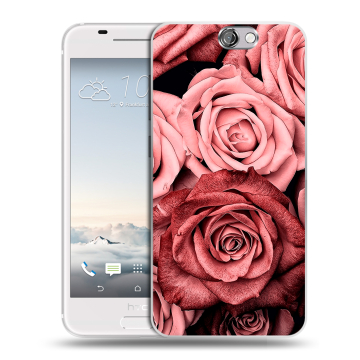 Силиконовый чехол на HTC One A9 с принтом Цветы розы
