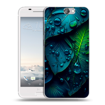 Силиконовый чехол на HTC One A9 с принтом Листья