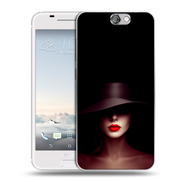 Силиконовый чехол на HTC One A9 с принтом Девушка в шляпе Силиконовый чехол на HTC One A9 с принтом Девушка в шляпе