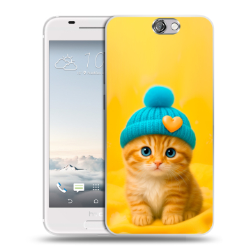 Силиконовый чехол на HTC One A9 с принтом Котенок в шапке Силиконовый чехол на HTC One A9 с принтом Котенок в шапке