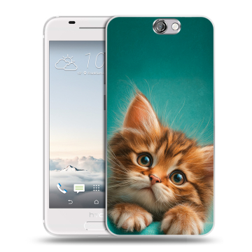 Силиконовый чехол на HTC One A9 с принтом котенок Силиконовый чехол на HTC One A9 с принтом котенок
