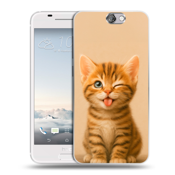 Силиконовый чехол на HTC One A9 с принтом котенок Силиконовый чехол на HTC One A9 с принтом котенок