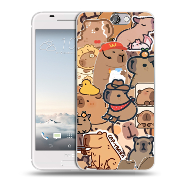 Силиконовый чехол на HTC One A9 с принтом капибара Силиконовый чехол на HTC One A9 с принтом капибара