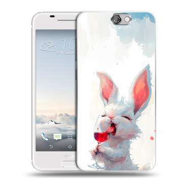 Силиконовый чехол на HTC One A9 с принтом кролик зайчик