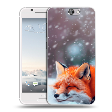 Силиконовый чехол на HTC One A9 с принтом лиса
