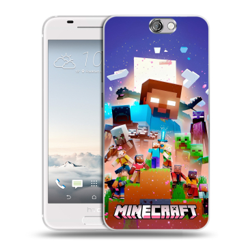 Силиконовый чехол на HTC One A9 с принтом Майнкрафт Minecraft Силиконовый чехол на HTC One A9 с принтом Майнкрафт Minecraft