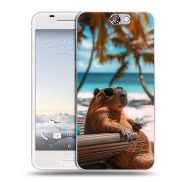 Силиконовый чехол на HTC One A9 с принтом Капибара Силиконовый чехол на HTC One A9 с принтом Капибара