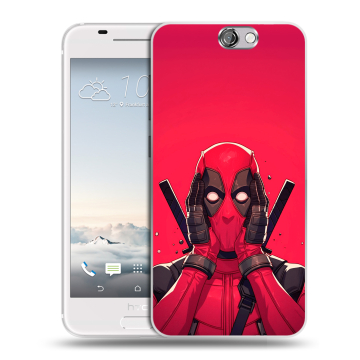 Силиконовый чехол на HTC One A9 с принтом Дедпул Deadpool Силиконовый чехол на HTC One A9 с принтом Дедпул Deadpool