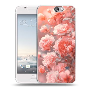 Силиконовый чехол на HTC One A9 с принтом Розы цветы Силиконовый чехол на HTC One A9 с принтом Розы цветы