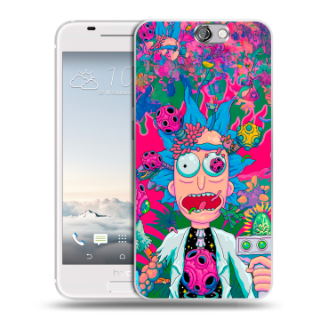 Силиконовый чехол на HTC One A9 с принтом Рик и Морти Rick Morty Силиконовый чехол на HTC One A9 с принтом Рик и Морти Rick Morty