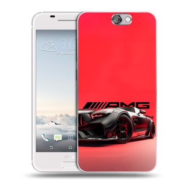 Силиконовый чехол на HTC One A9 с принтом Мерседес Mercedes AMG